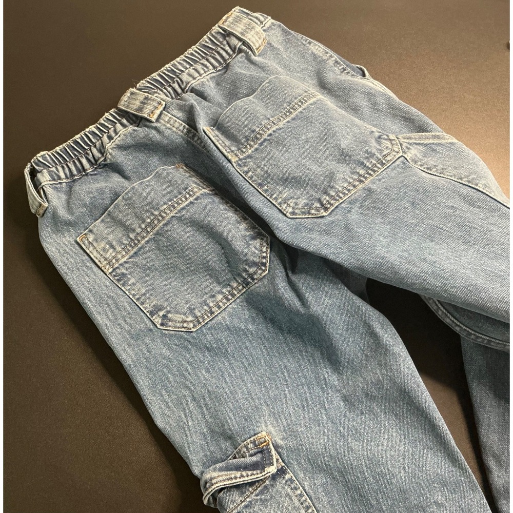 BDG Urban Outfitters Skate Jean W27 L32 Blue Denim Cargo Carpenter Pants Womens - Picture 2 of 4